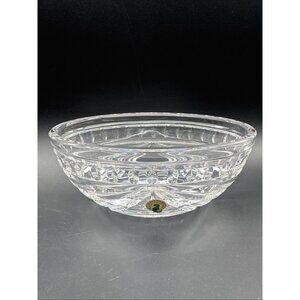 Vintage Waterford Crystal 7 Inch Oval Bowl Overture Pattern